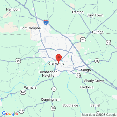 Map to  office in Clarksville, TN