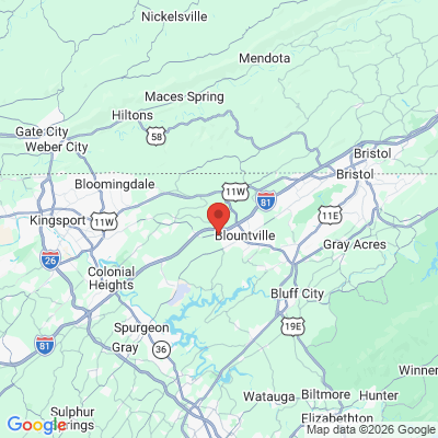 Map to  office in Blountville, TN