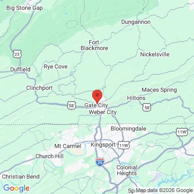 Map to  office in Gate City, VA