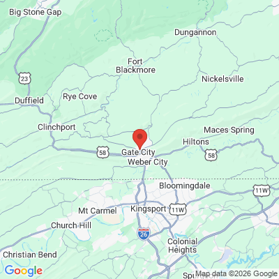 Map to  office in Gate City, VA