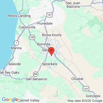 Map to Blanco Circle Dental Care office in Salinas, CA