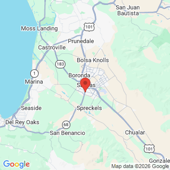 Map to Aparna Nayudu,DDS office in Salinas, CA
