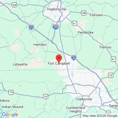 Map to  office in Fort Campbell, KY