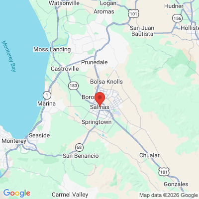 Map to  office in Salinas, CA