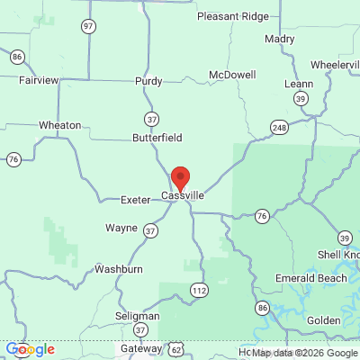 Map to  office in Cassville, MO