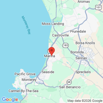 Map to MARINA DUNES DENTAL office in Marina, CA