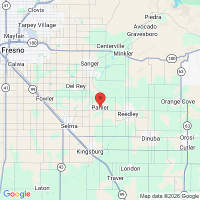 Map to  office in Parlier, CA