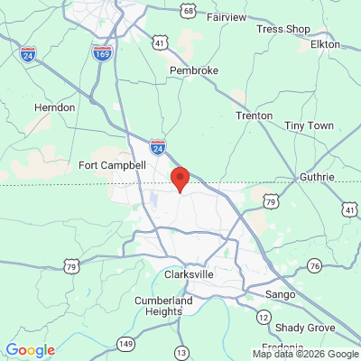 Map to  office in Clarksville, TN