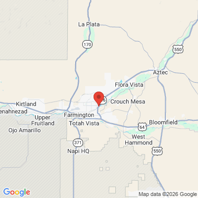 Map to  office in Farmington, NM