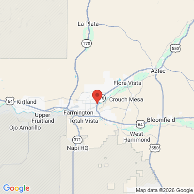 Map to  office in Farmington, NM