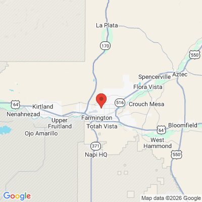 Map to  office in Farmington, NM