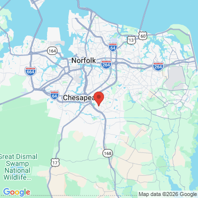 Map to  office in Chesapeake, VA