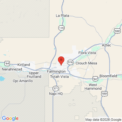 Map to  office in Farmington, NM