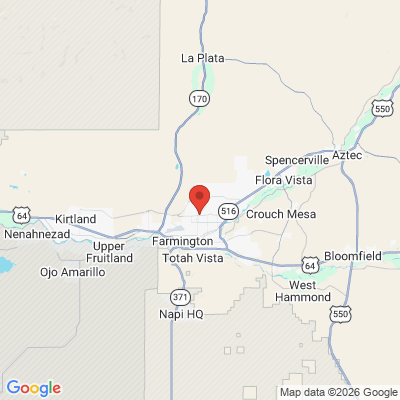 Map to  office in Farmington, NM