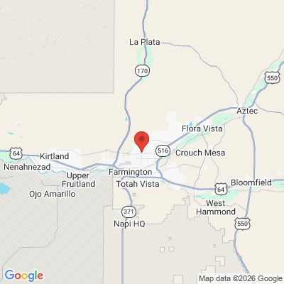 Map to  office in Farmington, NM
