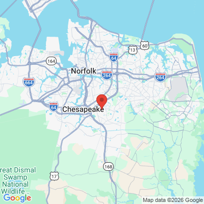 Map to  office in Chesapeake, VA