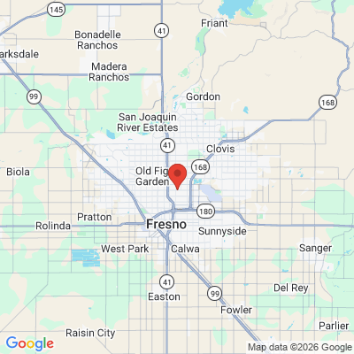 Map to  office in Fresno, CA