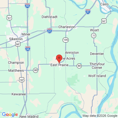 Map to  office in East Prairie, MO