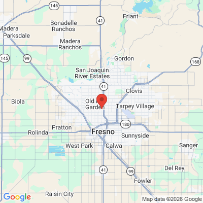 Map to  office in Fresno, CA