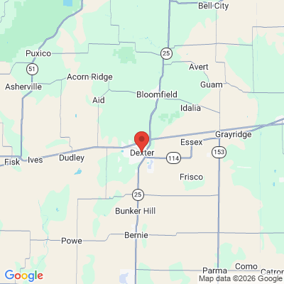 Map to  office in Dexter, MO