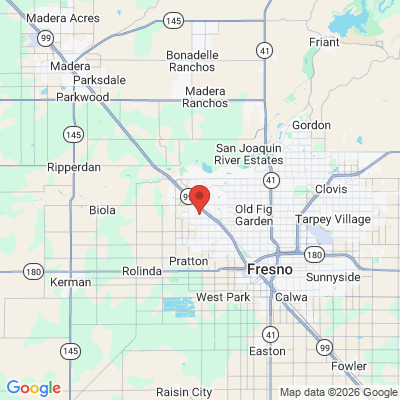 Map to  office in Fresno, CA