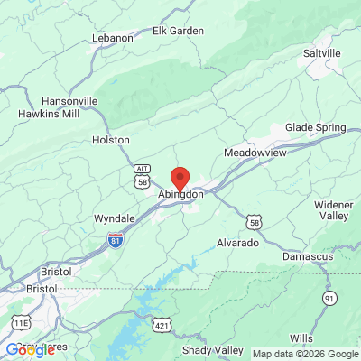 Map to  office in Abingdon, VA