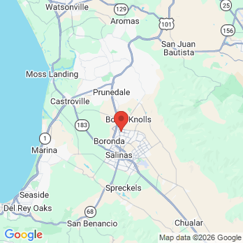 Map to Dental Concepts and Orthodontics office in Salinas, CA