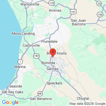 Map to harden family dentistry office in Salinas, CA