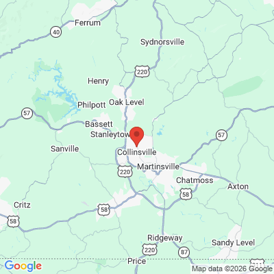Map to  office in Collinsville, VA