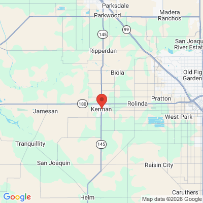 Map to  office in Kerman, CA