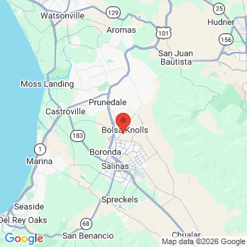 Map to Accu Dental office in Salinas, CA