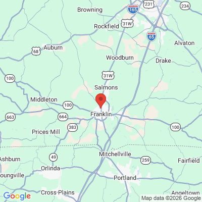 Map to  office in Franklin, KY