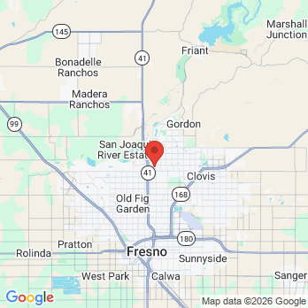 Map to Prabhdeep K. Gill, DDS office in Fresno, CA