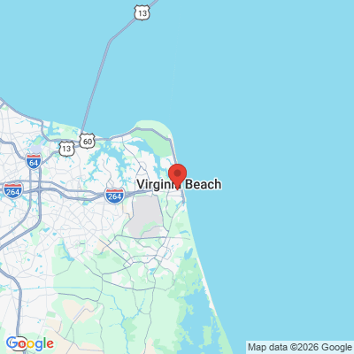 Map to  office in Virginia Beach, VA