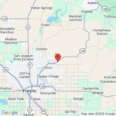 Map to  office in Clovis, CA