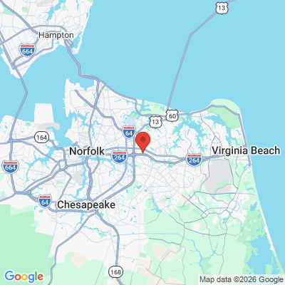 Map to  office in Virginia Beach, VA