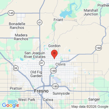 Map to Valley Dental and Orthodontics  office in Clovis, CA