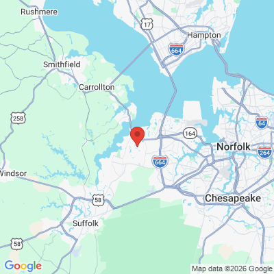Map to  office in Suffolk, VA