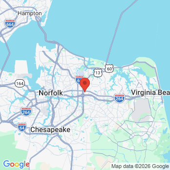 Map to Access Care office in Norfolk, VA