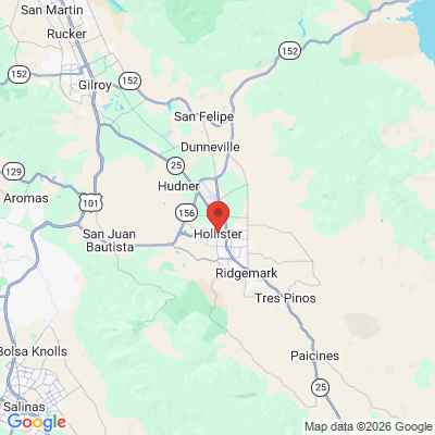 Map to  office in Hollister, CA
