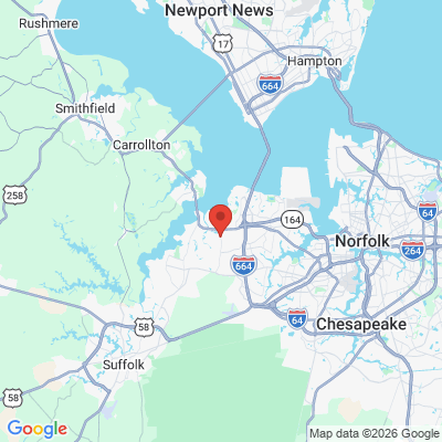 Map to  office in Suffolk, VA