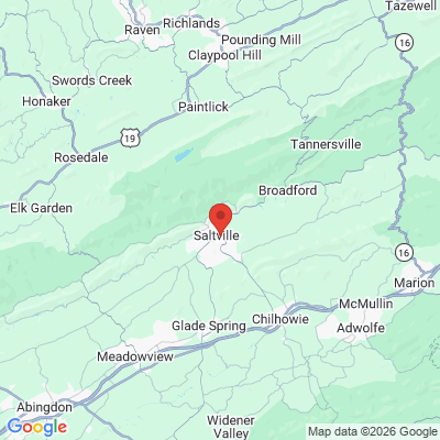 Map to  office in Saltville, VA