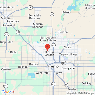 Map to  office in Fresno, CA