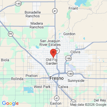 Map to Simerdeep Gill, DDS office in Fresno, CA