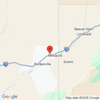 Map to Virgin Valley Dental office in Mesquite, NV
