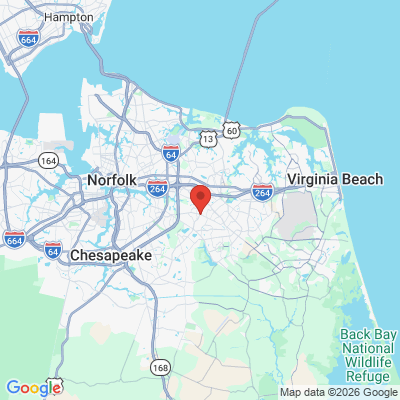 Map to  office in Virginia Beach, VA