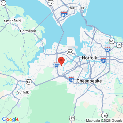 Map to  office in Chesapeake, VA