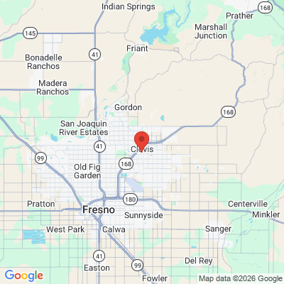 Map to  office in Clovis, CA