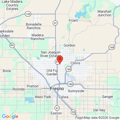 Map to  office in Fresno, CA