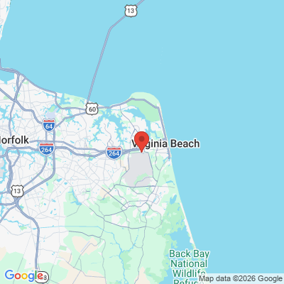Map to  office in Virginia Beach, VA